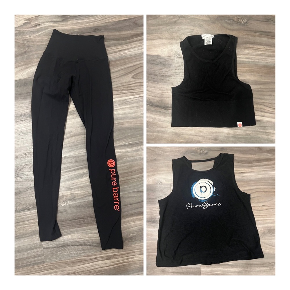 37 Pure barre clothing items! Leggings, sports bra, tanks sweatshirts jackets